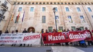 Las víctimas de la dana dejan las Cortes a modo de protesta