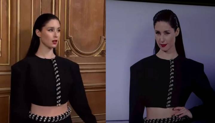 Francisca Valenzuela deslumbró en el desfile de la Semana de la Moda en París
