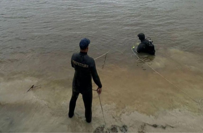 Prefectura busca intensamente a un hombre en aguas del río Paraguay