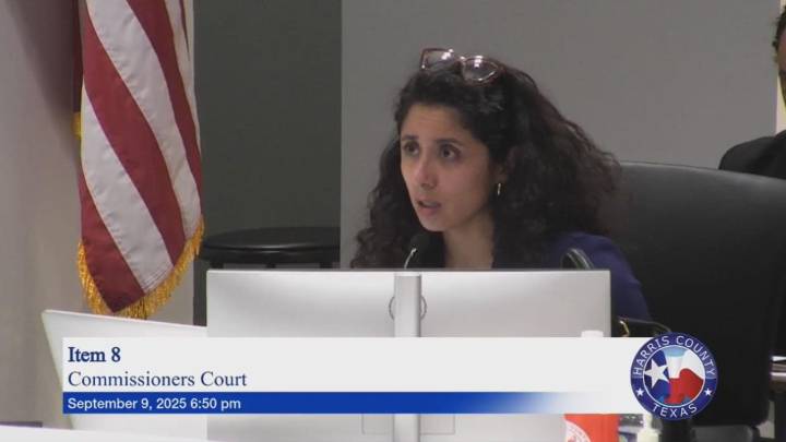 VIDEO: Judge Lina Hidalgo walks out budget cut meeting