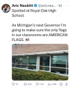 Candidate for governor posts rebuke against pride flag at Oakland County school