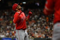 Oswald Peraza jonronea y termina agosto con su mejor juego con los Angelinos [+VIDEO]