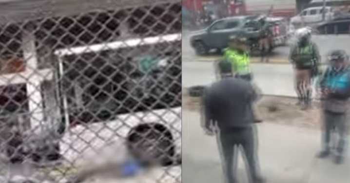 Bus del Metropolitano atropelló a transeúnte que cruzó irresponsablemente la vía exclusiva