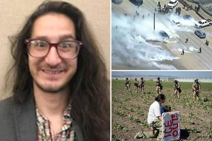 Cal State professor charged with hurling tear gas canisters at ICE agents
