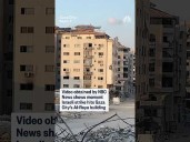Video obtained by NBC News shows an Israeli airstrike flattening Gaza City's Al