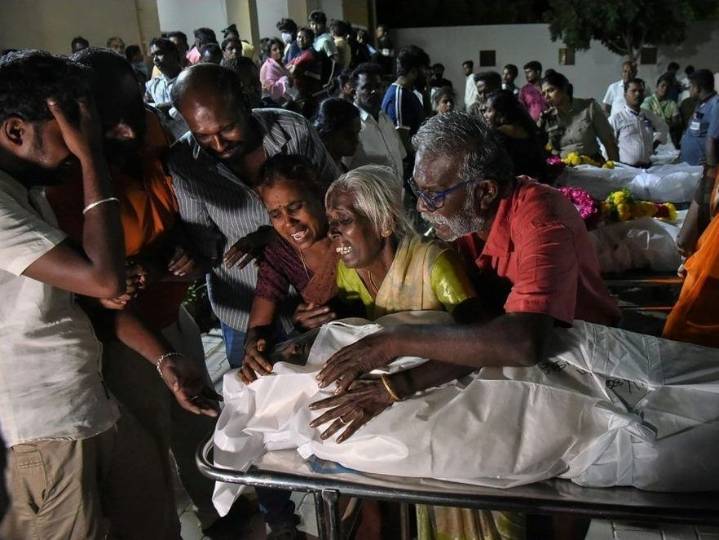 Indian actor-politician's aides charged after rally stampede kills 40