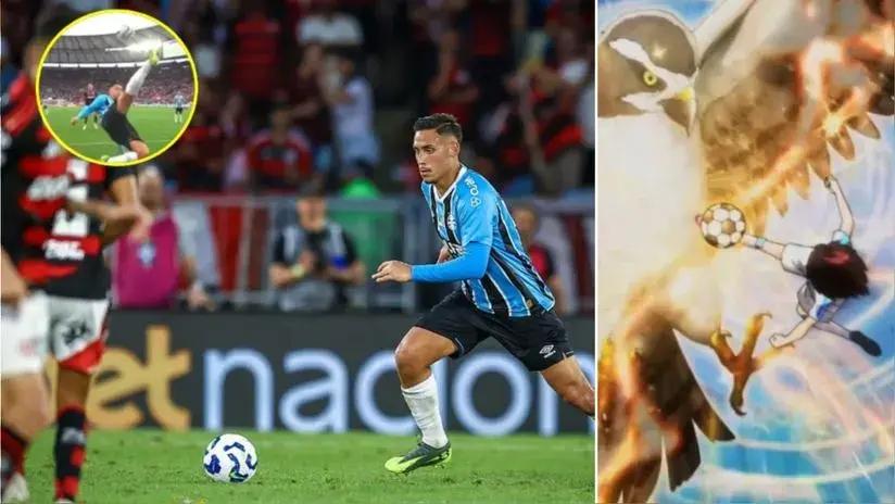No paran los elogios: Gremio compara jugada de Erick Noriega con una de 'Supercampeones' tras evitar gol de Flamengo
