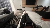 Woman ‘wakes up in Paris hotel with stranger raping her’ after she was forced to share room when flight was cancelled