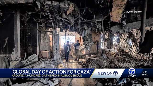 'Human lives are being taken’: Albuquerque rally calls for Gaza ceasefire as UN meets