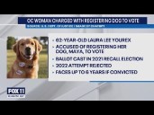 California woman charged with registering dog to vote