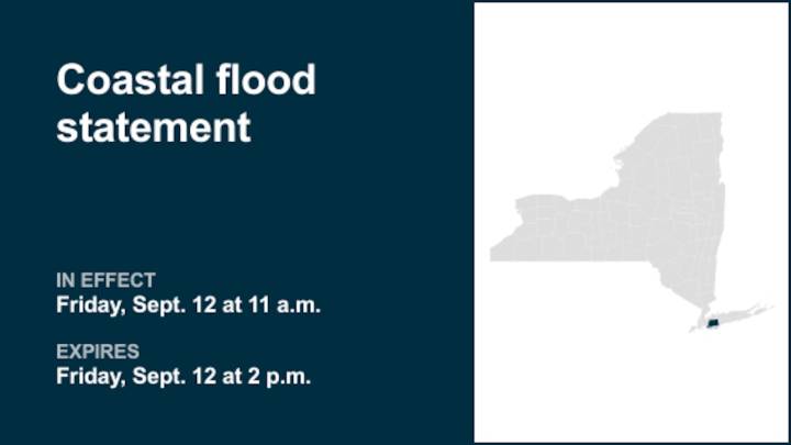 NY weather: Coastal flood statement in place for Nassau County for Friday
