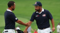 ‘USA’ chant breaks at Ryder Cup out as American team eyes comeback