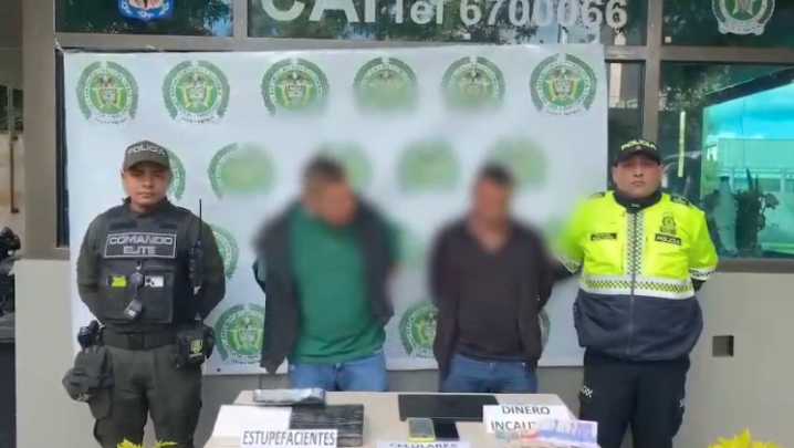 Golpe al microtráfico en Postales del Norte: capturan a dos hombres con 5 kilos de droga