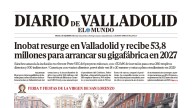 Portada de Diario de Valladolid del 9 de septiembre de 2025