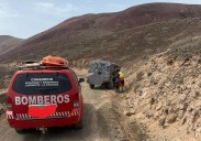 Un herido por el vuelco de un vehículo en La Graciosa