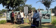 Historical sign now marks spot of Louie Tenement in Liberty Hill Community