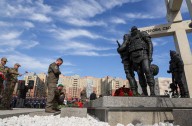 Russia unveils monument to Ukraine war dead outside St Petersburg