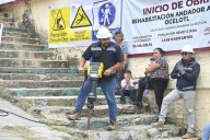 Avanza rehabilitación de andadores en Tlalnepantla