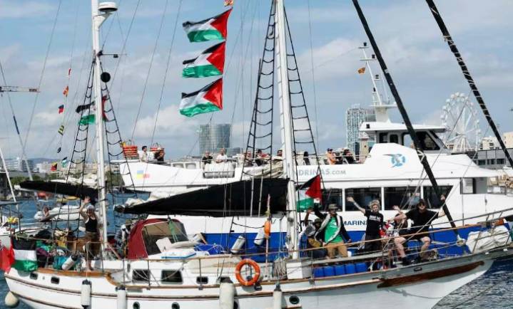 Flotilla Global Sumud a Gaza regresa a puerto; tormenta en España retrasa misión humanitaria