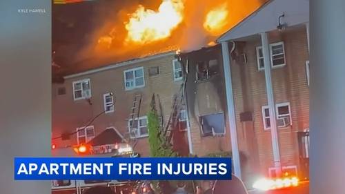 4 hurt, including 3 firefighters, amid 3-alarm blaze at Levittown Trace Apartments in Bristol Township, Bucks County