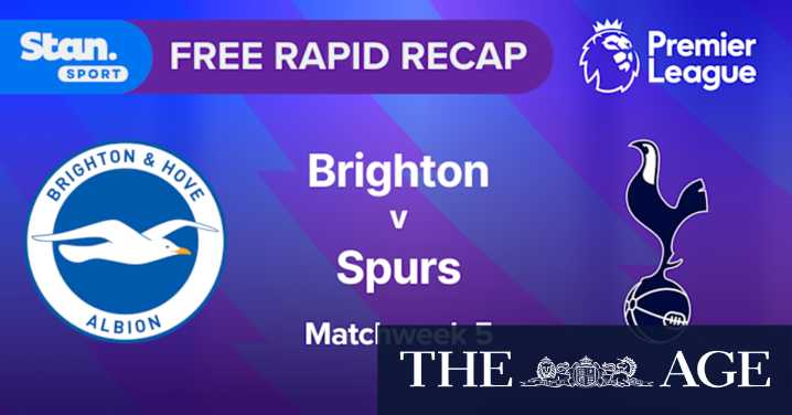 Rapid Recap | MW5: Brighton vs Spurs