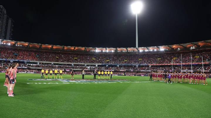 AFL fan charged and given lifetime ban after allegedly performing Nazi salute before Gabba semi