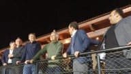 Llaryora inauguró el sistema de iluminación LED en la cancha de Uru Curé