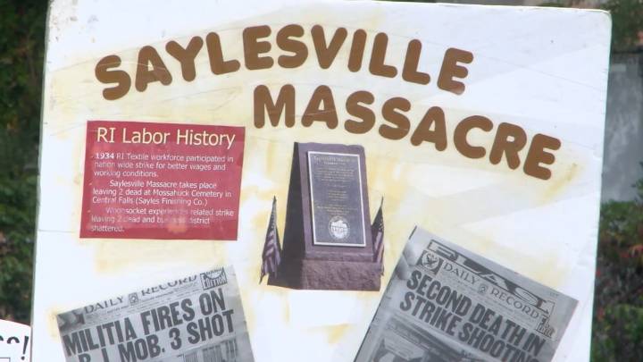Central Falls hosts annual Labor Day commemoration of 1934 Saylesville Massacre