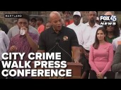 Governor Wes Moore and Mayor Brandon Scott hold a press conference