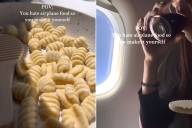 Plane Passenger Goes Viral for Making Fresh Pasta on a Flight