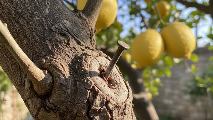 Clavar un clavo en el limonero: para qué sirve y por qué lo recomiendan