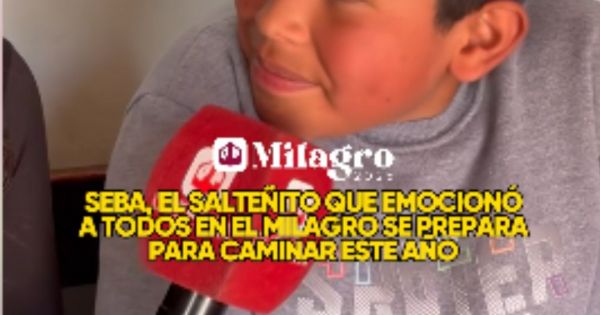 SEBA SE PREPARA PARA CAMINAR ESTE AÑO DE NUEVO
