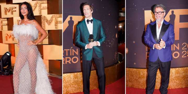 Martín Fierro de Televisión 2025: todos los looks de las celebridades en la alfombra roja