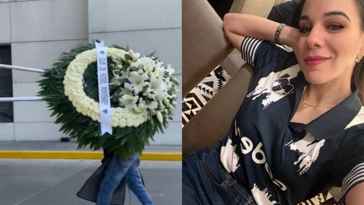 Rayados envía corona de flores al funeral de Débora Estrella