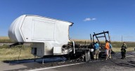 U.S. 54 reopens near Plains after camper fire shut down highway