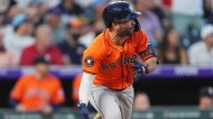 Altuve out of the starting lineup a day after being removed from Astros game against Braves