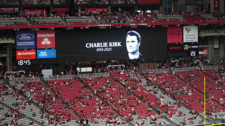 Two of three late-afternoon games had moments of silence for Charlie Kirk