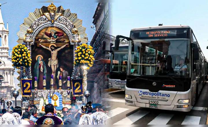 Recorrido del Señor de los Milagros este 4 de octubre: Metropolitano, Corredor Morado y Corredor azul realizarán desvíos, según ATU