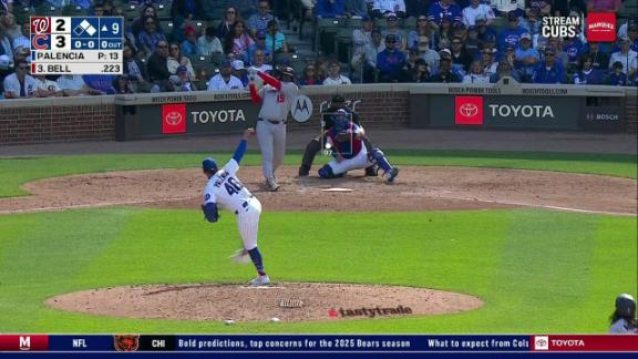 Josh Bell homers as Nationals rally with 5 in the 9th to beat Cubs 6