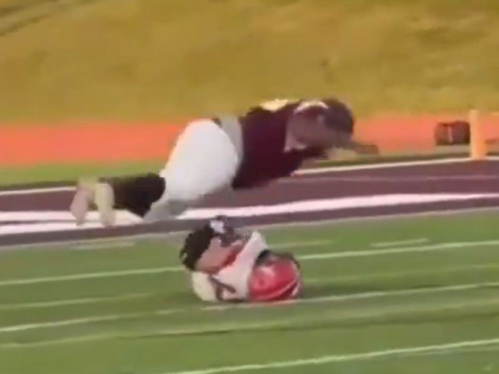 High school footballer fractures spine in shock incident