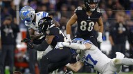 Ravens RB Derrick Henry loses it on the bench after brutal fumble vs. Lions