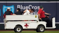 D-backs OF Lourdes Gurriel Jr. carted off field after leg injury vs. Rangers