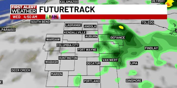 First Alert Forecast: Stray showers for Wednesday