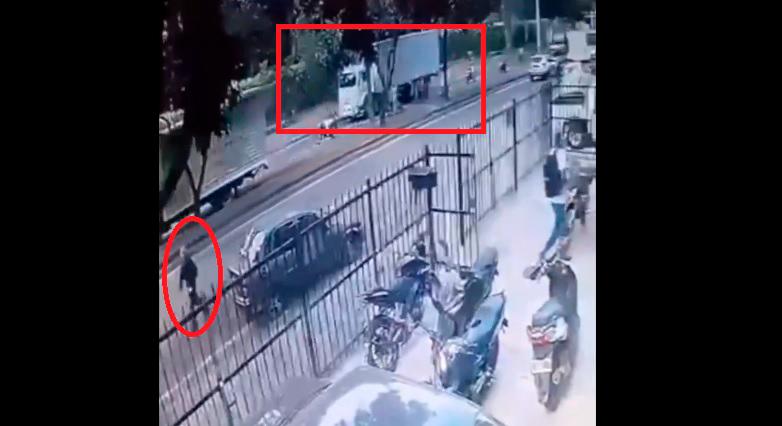 En video | Así fueron los segundos previos al camión bomba que mató a 6 personas y dejó 80 heridos en Cali