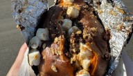 Sweet meets savory meets more sweet: The S’more-stuffed sweet potato at The Big E