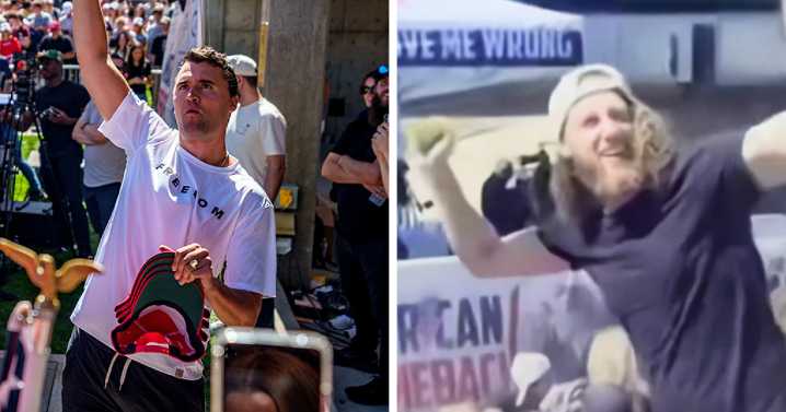 Mystery Bearded Man In Crowd During Charlie Kirk’s Attack Spotted Cheering And Looking Back