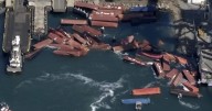 Dozens of cargo containers fall off vessel at Port of Long Beach. Investigators search for answers