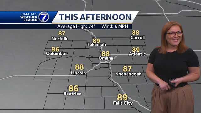 Very warm, hazy Monday afternoon for Omaha area