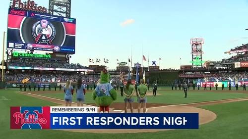 Phillies hold tribute for fallen first responders ahead of game on 9/11 anniversary