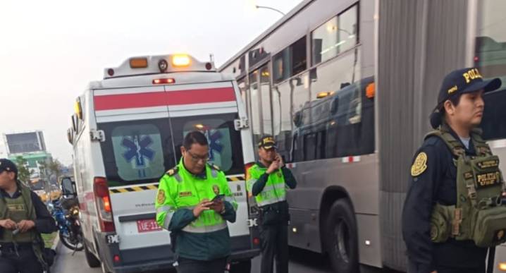 Independencia: adulto mayor falleció tras ser embestido por bus policial en la vía del Metropolitano